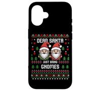 Maglione natalizio Dear Santa Garden Gnomes Christmas Ugly Custodia per iPhone 16