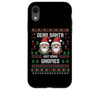 Maglione natalizio Dear Santa Garden Gnomes Christmas Ugly Custodia per iPhone XR