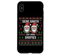 Maglione natalizio Dear Santa Garden Gnomes Christmas Ugly Custodia per iPhone XS Max