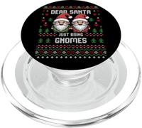 Maglione natalizio Dear Santa Garden Gnomes Christmas Ugly PopSockets PopGrip per MagSafe