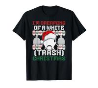 Maglione natalizio divertente con scritta "I'm Dreaming Of A White (Trash) Maglietta