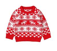 Maglione natalizio per bambini e bambine, maglione natalizio, a maglia, a maniche lunghe, per l'Avvento, Rot5., 80