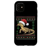 Maglione natalizio Savannah Monitor Lizard Christmas Ugly Custodia per iPhone 11