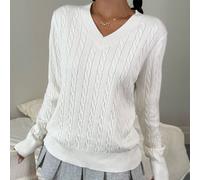 Maglione oversize a maniche lunghe con scollo a V e stampa vintage Brooklyn, adatto per casual, casa, strada, scuola, feste e altre occasioni, autunno/inverno, per ragazze pre-adolescenti 8Y,9Y,10Y,11