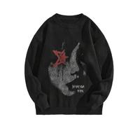 Maglione Oversize Blu Elettrico Hoodie Viola Calda Scoperte Larghi Abbinate 1 La Croci Essentials Traspirante Co Cowboy Urban Scollato Piume Schiena Perle Simpatici Maculato