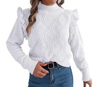 Maglione Oversize Donna Nero Pile Economiche Azzurra Cropped Orsetto Colorata Abiti N Cadenti Fronte Future Davanti Croce Rue Scollato Fiocco Traforato Caldissimi Gonna