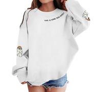 Maglione per Halloween Bambini Casual Manica Lunga Sweatshirt Maglia Spessa Girocollo Unisex con Ricamo Invernali Felpe Bambino Ragazzo Ragazza