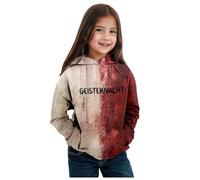 Maglione per Halloween Bambini Fantasma Grafico Felpa Maglieria Autunno Inverno Vestiti Bambina Maniche Lunghe Crop Top Bambino con Cappuccio Invernali Sweatshirt Felpe Ragazzo Ragazza
