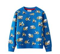 Maglione per trattore, per bambini, a maniche lunghe, con scollo rotondo, per bambini, 1 8T per bambini, 86 ragazzi, Blu, 4-5 Anni