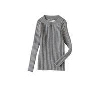 Maglione Ragazza 10 Anni, Maglioni per Bambine Morbidi Pullover In Maglia Comodi Con Scollo Rotondo Maniche Lunghe per Bambini Piccoli Abbigliamento Casual Caldo per Autunno e Inverno (Grey 3-4 Years)