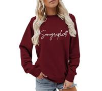 Maglione Rosso con Brillantini Donna Senza E Maxi Palestra Belli sotto Colletto Teschio Fronte Tinta Bale Etniche Vendute Streghe Piume Giallo Caldissimi Abbigliamento