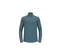 Maglia Odlo Run Easy Half Zip manica lunga blu turchese - L