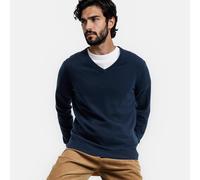 Maglione scollo a V in cachemire Blu M Tinta unita
