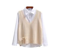 Maglione Senza Maniche Donna, Scollo A V, Gilet Scolastico Giapponese