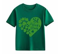 Maglione senza pancia per adolescenti, a maniche lunghe St. Day Middle and Large Children's Retro Personality 2D Printing Children's Loose Short Sleeved, Ag., 6-7 Jahre