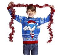 Maglione Sonic Azzurro Natale 8 Anni