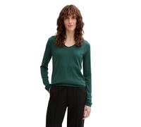 Maglione sottile a maglia per donna TOM TAILOR Basic Stretch con scollo a V