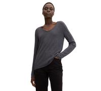 Maglione sottile a maglia per donna TOM TAILOR Basic Stretch con scollo a V