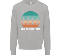 Maglione Sweatshirt Per Bambini Del Tavolo Da Calcio Balilla Real Men Don't Spin