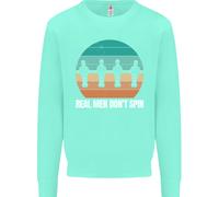 Maglione Sweatshirt Per Bambini Del Tavolo Da Calcio Balilla Real Men Don't Spin