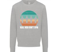 Maglione Sweatshirt Per Bambini Del Tavolo Da Calcio Balilla Real Men Don't Spin