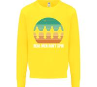 Maglione Sweatshirt Per Bambini Del Tavolo Da Calcio Balilla Real Men Don't Spin