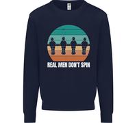 Maglione Sweatshirt Per Bambini Del Tavolo Da Calcio Balilla Real Men Don't Spin
