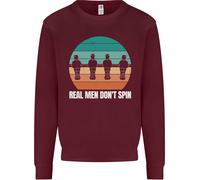 Maglione Sweatshirt Per Bambini Del Tavolo Da Calcio Balilla Real Men Don't Spin