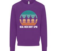 Maglione Sweatshirt Per Bambini Del Tavolo Da Calcio Balilla Real Men Don't Spin