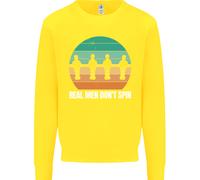 Maglione Sweatshirt Per Bambini Del Tavolo Da Calcio Balilla Real Men Don't Spin