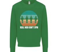 Maglione Sweatshirt Per Bambini Del Tavolo Da Calcio Balilla Real Men Don't Spin