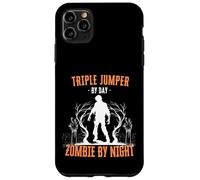 Maglione triplo di Day Zombie by Night Triple Jump Halloween Custodia per iPhone 11 Pro Max