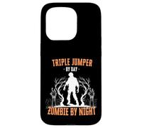 Maglione triplo di Day Zombie by Night Triple Jump Halloween Custodia per iPhone 15 Pro
