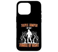 Maglione triplo di Day Zombie by Night Triple Jump Halloween Custodia per iPhone 16 Pro