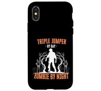 Maglione triplo di Day Zombie by Night Triple Jump Halloween Custodia per iPhone X/XS