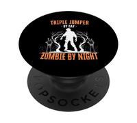 Maglione triplo di Day Zombie by Night Triple Jump Halloween PopSockets PopGrip Adesivo