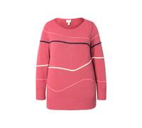 Maglione Ulla Popken donna taglie forti scollo a U boot manica lunga