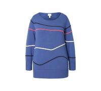 Maglione Ulla Popken donna taglie forti scollo a U boot manica lunga