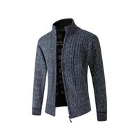 Maglione Uomo All'Aperto Caldo Maglia Giacca Uomo Manica Lunga Maglione Uomo Moda Casual Cappotto A Maglia Uomo Morbido Comodo Maglione Giacca Uomo J-Dark Grey L
