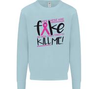 Maglione Uomo Finto Seno Per La Consapevolezza Del Cancro Al Seno