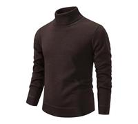 Maglione Uomo Invernale a Collo Alto Manica Lunga Caldo Morbido e Comodo | Collo Alto con Bordo a Costine, Manica Lunga, Maglia Calda e Morbida, Perfetto Come Strato di Base, Pratico Sotto una Giacca
