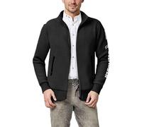 Maglione Uomo Invernale Cardigan, Maglione da Uomo in Maglia a Maniche Lunghe con Motivo a Lettere, Comodo e Caldo, per la Stagione Autunnale e Invernale. (Black, L)