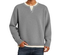 Maglione Uomo Maniche Lunghe Effetto Due Pezzi Caldo Comodo per l'Inverno | Effetto Due Pezzi e Maniche Lunghe su una Maglia Morbida, un Modello Caldo e Comodo per la Città e il Tempo Libero Ideale