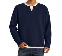 Maglione Uomo Maniche Lunghe Effetto Due Pezzi Caldo Comodo per l'Inverno | Effetto Due Pezzi e Maniche Lunghe su una Maglia Morbida, un Modello Caldo e Comodo per la Città e il Tempo Libero Ideale