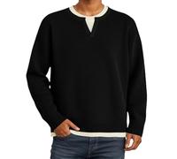 Maglione Uomo Maniche Lunghe Effetto Due Pezzi Caldo Comodo per l'Inverno | Effetto Due Pezzi e Maniche Lunghe su una Maglia Morbida, un Modello Caldo e Comodo per la Città e il Tempo Libero Ideale