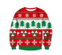 Maglione Uomo Natale, Felpe Natalizie da Uomo Maglione Natalizio Divertente da Uomo Pullover Natalizio Brutto Felpa Uomo Girocollo Maglio Ni Divertenti Maglieria Maglioncino Invernali per Donna Uomo