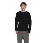 Maglione Uomo ONLY&SONS Manica Lunga Girocollo Cotone Comodo Elegante Maglia, Colore:Nero, Dimensione Maglia:S