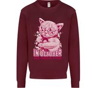 Maglione Uomo Per La Consapevolezza Del Cancro Al Seno Di Ottobre