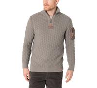 Maglione uomo TIMEZONE a maglia con motivo a scacchiera in 3D tasca sul braccio