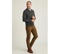 Maglione V-Neck In Lana Merino Hart Schaffner Marx, Grigio, 3XT